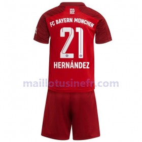 Maillot de Foot FC Bayern Munich Lucas Hernandez 21 Domicile 2021-22 - Enfant